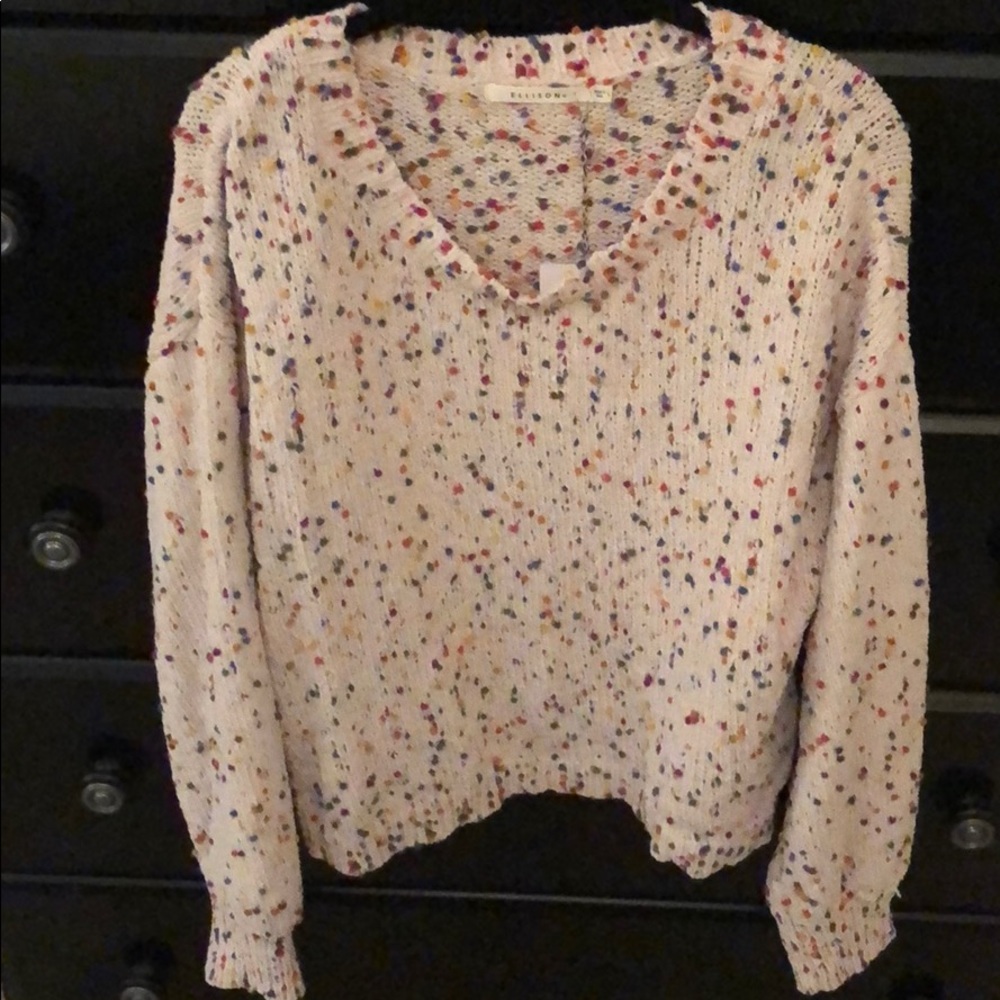 Confetti/Fruity Pebbles Sweater NWT
